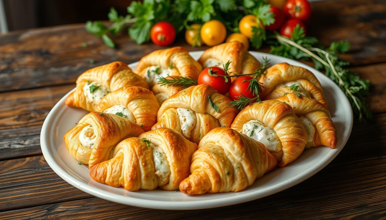 crescent rolls and cream cheese