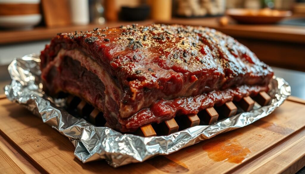 foil-wrapped ribs