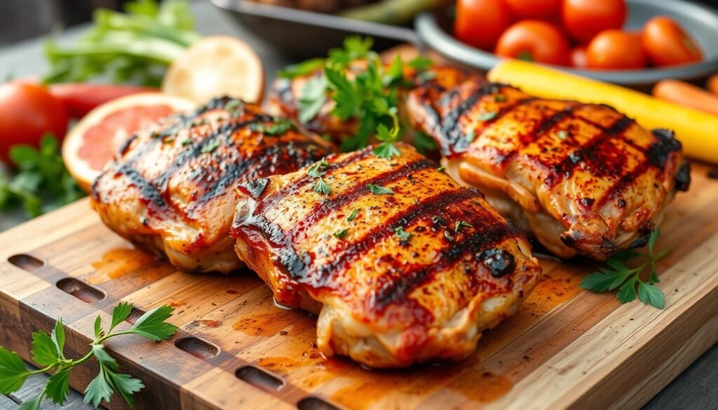 grilled chicken thighs