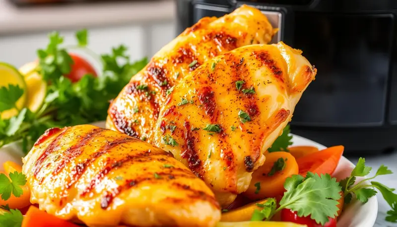 how long to cook thin chicken breast in air fryer