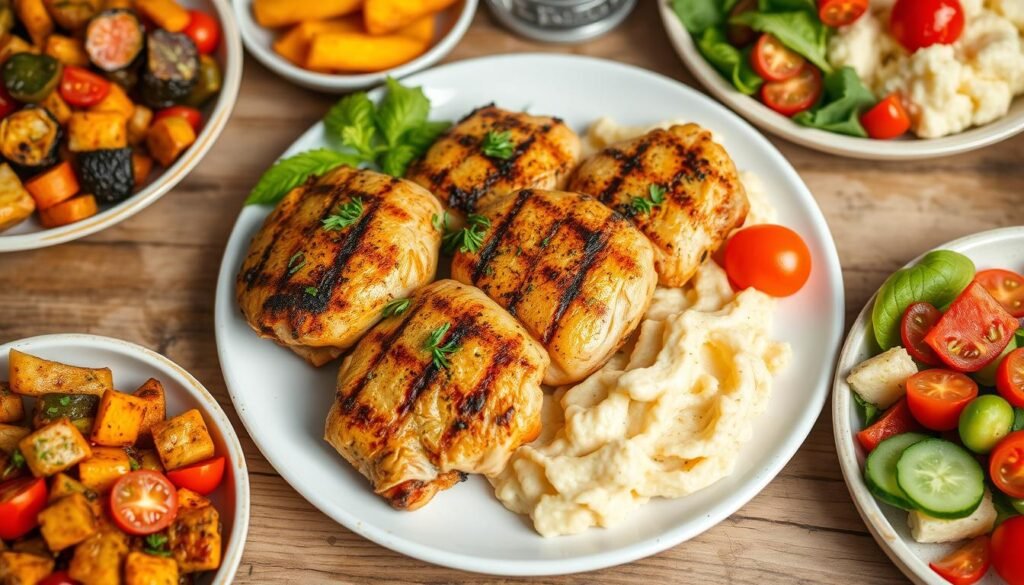 grilled chicken thigh sides