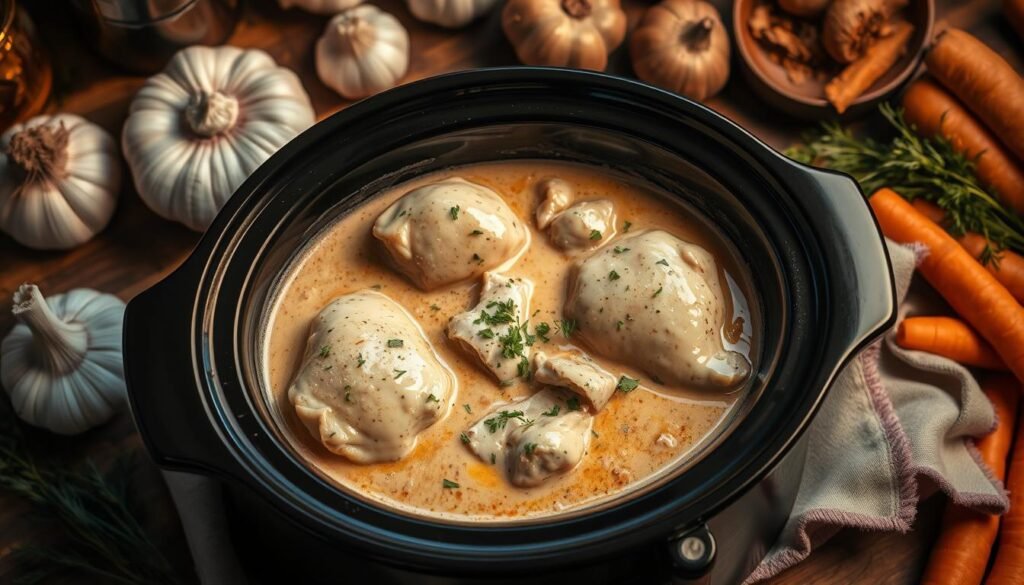 slow cooker chicken gravy