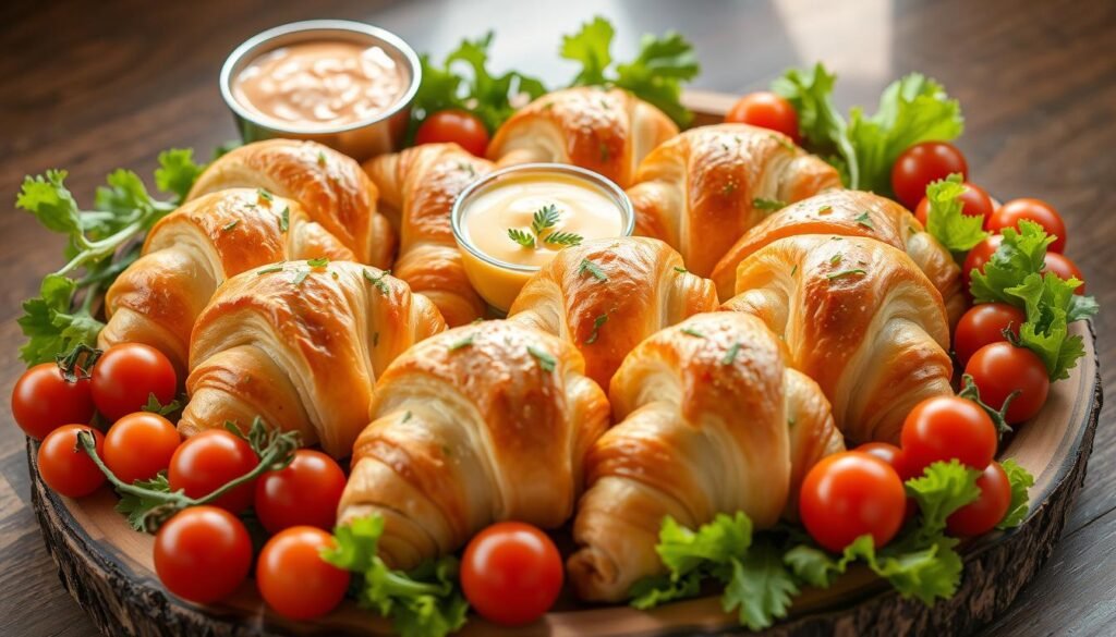 Ham and Cheese Crescent Rolls Presentation