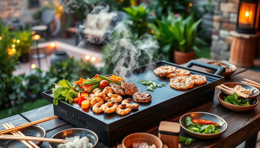 Hibachi Cooking on Blackstone Griddle