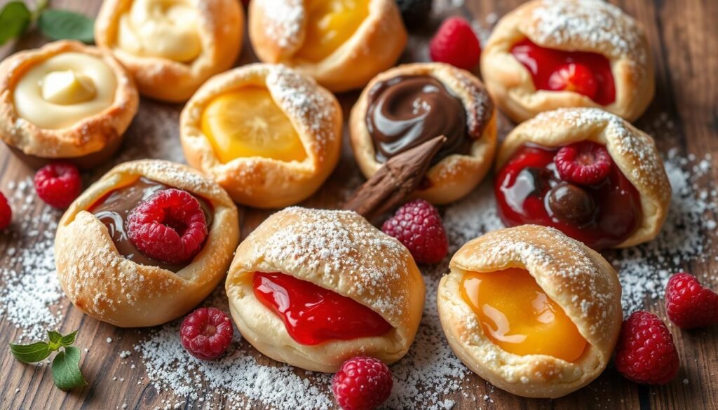 Sweet Puff Pastry Filling Varieties
