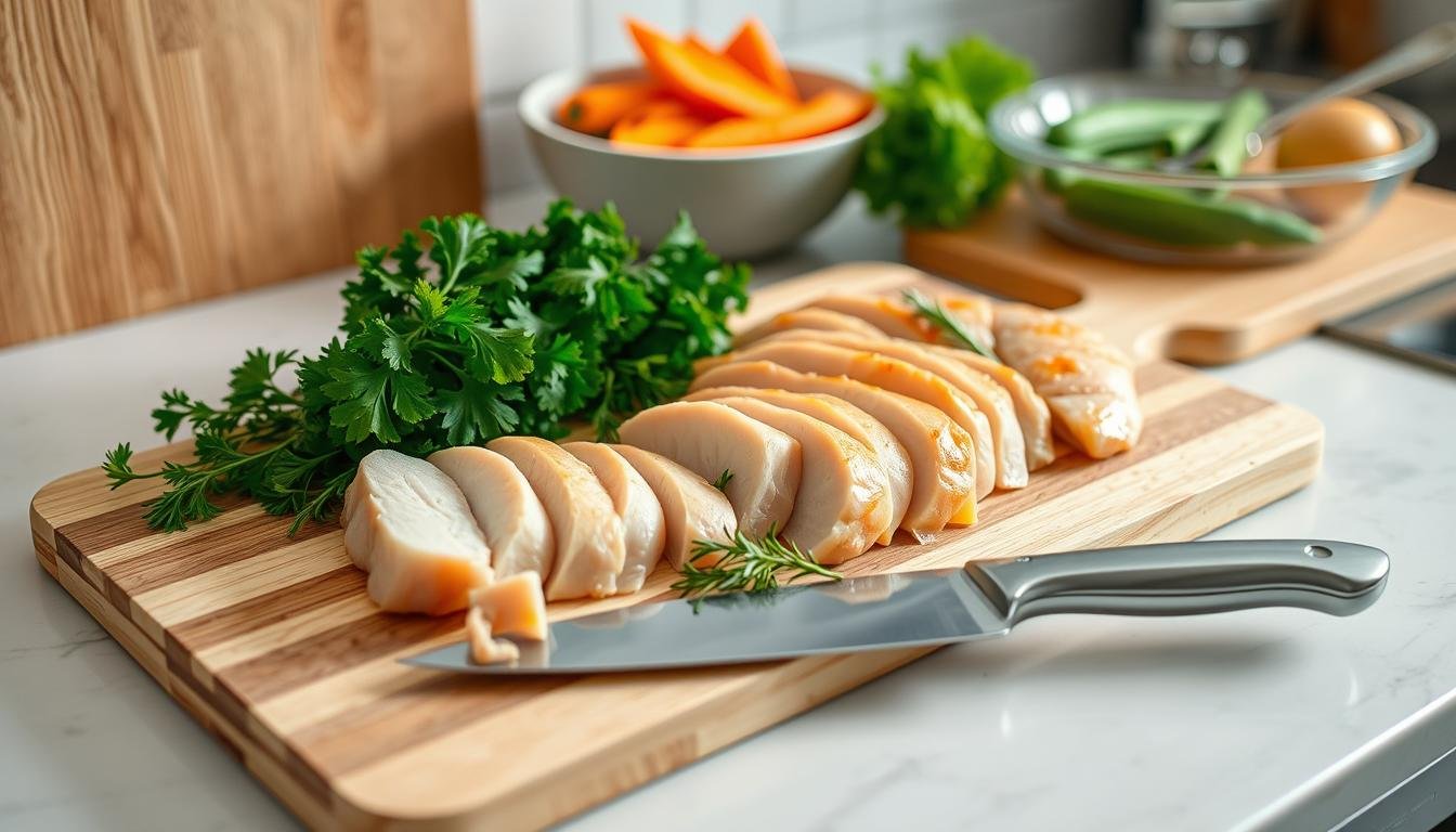 sliced chicken breast