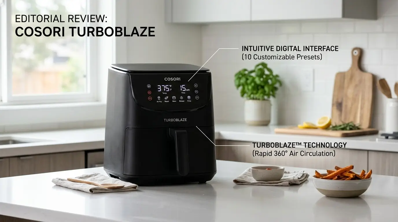 Discover the COSORI TurboBlaze Air Fryer review with pros, cons, features, and performance insights. Is it worth buying in 2026? Find out now.