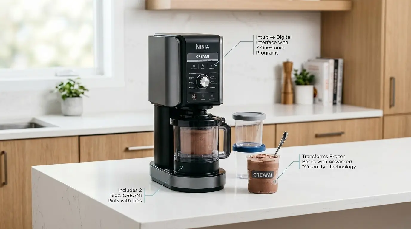 Discover if the Ninja NC301 CREAMi is the ultimate ice cream maker for homemade frozen desserts. Read our honest review covering features, pros, cons, performance, and whether it’s worth the hype for creamy ice cream, gelato, sorbet, and smoothie bowls.