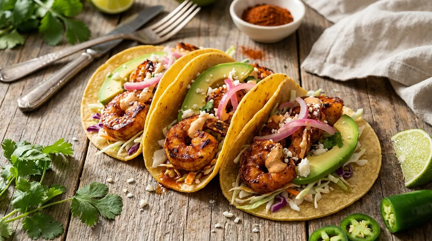 Spicy Shrimp Tacos