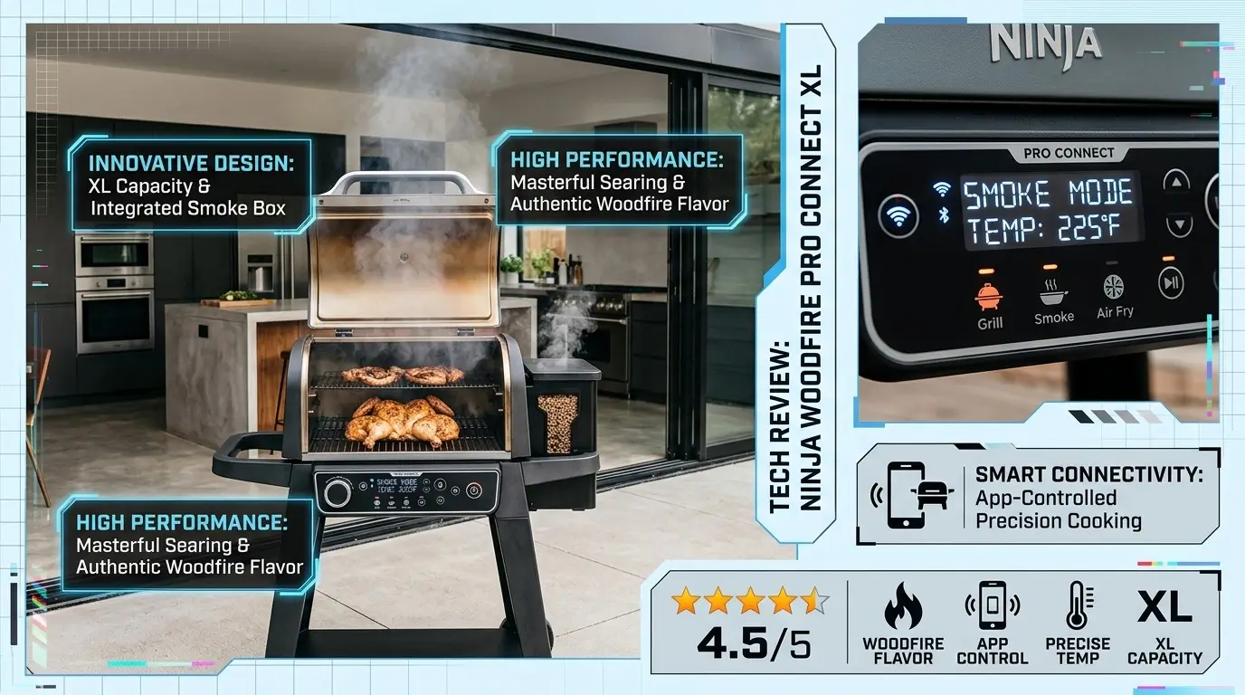 Why the Ninja OG951 Woodfire Pro Connect Premium XL Outdoor Grill & Smoker Is the Best Outdoor Grill of 2026 — Smart app control, real woodfire flavor, 7-in-1 cooking versatility, and XL capacity make this premium grill perfect for grilling, smoking, air frying, and outdoor cooking all year long. Discover why BBQ lovers are upgrading to Ninja’s most advanced outdoor grill yet.